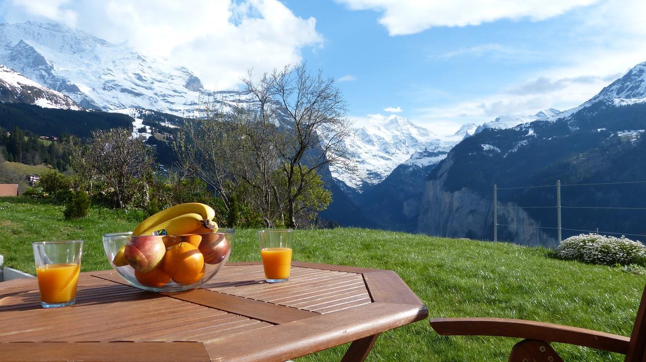 Chalet Canadian Corner Wengen Buitenkant foto
